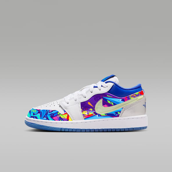 Customs Hand-made Air Jordan 1 Low Sneaker School Children